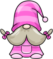 personagem colorido de gnomo de desenho bonito png