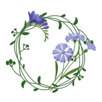 desenho de coroa de flores png
