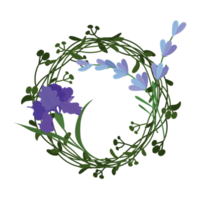 caricature de couronne de fleurs png