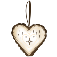 valentine love heart tag png