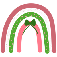 boho dessiné à la main arc en ciel png