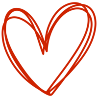 Doodle Love Heart png