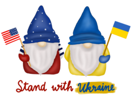 se tenir avec le gnome de l'ukraine png