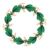 Wild Floral Flower Wreath png