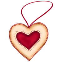 etiqueta de corazón de amor de san valentín png