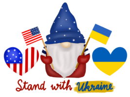 Stand with Ukraine Gnome png