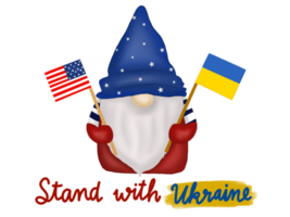 se tenir avec le gnome de l'ukraine png