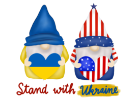 Stand with Ukraine Gnome png