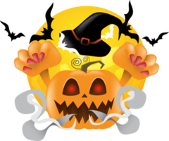 elementi di halloween png trasparente