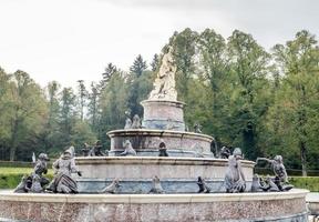 Fountain in Herrenchiemsee palace in Germany photo