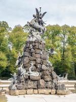 Fountain in Herrenchiemsee palace in Germany photo