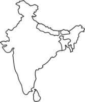 India Outline Map, India Blank Map, India Political Map Outline