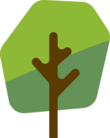 Einfachheit Baum flaches Design. png