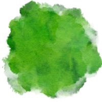 Green Nature Color Watercolor Paint Stain Background Circle png