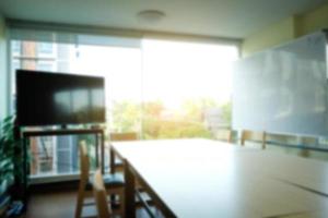 Meeting room and office. blurred background. photo