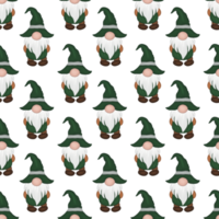 halloween Gnome pattern png