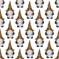 halloween Gnome pattern png