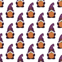 halloween gnome mönster png