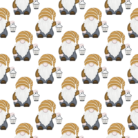 halloween Gnome pattern png