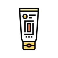 sunscreen for face color icon vector illustration