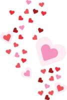 Little hearts PNG Clipart With Transparent Background for decoration of art file.