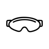 polarizing icon vector glasses. Isolated contour symbol illustration