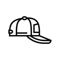 cap summer line icon vector illustration