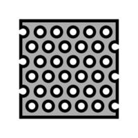 perforated sheet metal color icon vector illustration