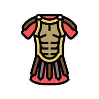 legionary clothes ancient rome color icon vector illustration