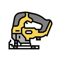 jigsaw equipment color icon vector illustration