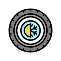 ilustración de vector de icono de color de neumáticos para todas las estaciones