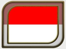 bandera de indonesia de madera foto