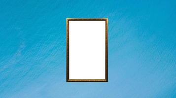 picture frame on the sea background ,empty space ,Available space for a variety of applications photo