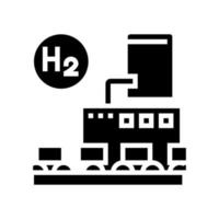 use in food industry hydrogen glyph icon vector illustration