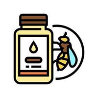ilustración de vector de icono de color de apicultura de jalea real