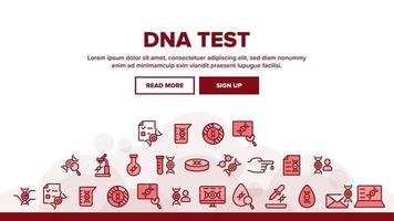 Dna Test Landing Header Vector