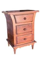 Wooden drawers cabinet. photo