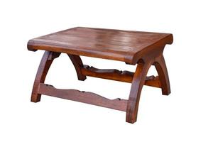 Low wooden table. photo