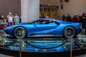 FRANKFURT - SEPT 2015 Ford GT supercar concept presented at IAA photo