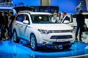 MOSCOW, RUSSIA - AUG 2012 MITSUBISHI OUTLANDER 3RD GENERATION presented as world premiere at the 16th MIAS Moscow International Automobile Salon on August 30, 2012 in Moscow, Russia photo
