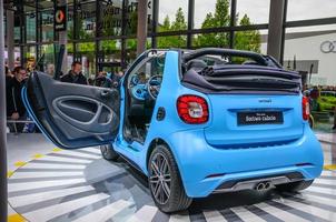 FRANKFURT - SEPT 2015 smart fortwo cabrio presented at IAA Inte photo