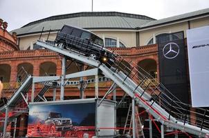 FRANKFURT - SEPT 14 Mercedes Benz G-Class AMG V8 presented as world premiere at the 65th IAA Internationale Automobil Ausstellung on September 14, 2013 in Frankfurt, Germany photo