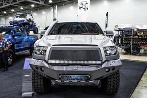 MOSCOW - AUG 2016 Toyota Tundra 4x4 presented at MIAS Moscow International Automobile Salon on August 20, 2016 in Moscow, Russia photo