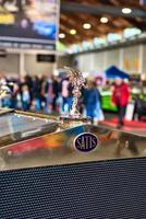 FRIEDRICHSHAFEN - MAY 2019 logo emblem of ROLLS-ROYCE SATIS 1930 cabrio roadster at Motorworld Classics Bodensee on May 11, 2019 in Friedrichshafen, Germany photo