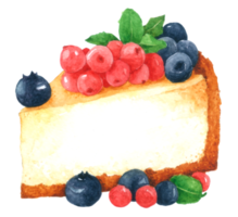 dessert gâteau aquarelle png