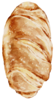 aquarel bakkerij, brood, taart, bakken, handverf png