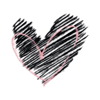 Valentine's Day Hearts hand draw png