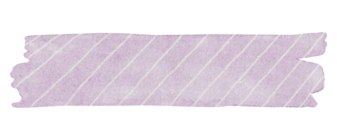 Washi tape watercolor element for decorate png
