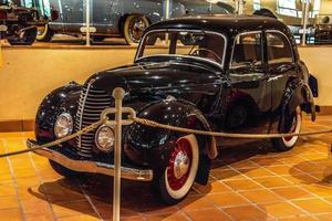 FONTVIEILLE, MONACO - JUN 2017 black ROSENGART LR4-R1 1940 in Monaco Top Cars Collection Museum photo