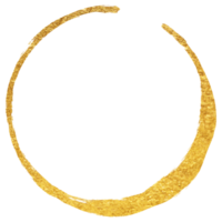 Gold circle frame texture and gradients png